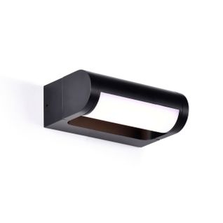 Petite Applique LED Rectangulaire Noire Pour Extérieur - Ilona