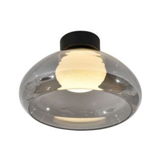 Éclairage LED Rond Ultra Tendance Avec Abat-jour En Verre Fumé - Théoria