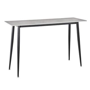 Console 120 Cm Céramique Gris Pieds Évasés Métal Noir - Ryder 2
