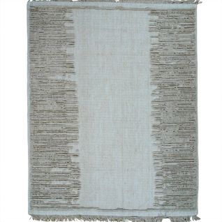 Tapis Salon En Jute Naturel Artisanal Reliefs Beige 120x160 - Style Bohème
