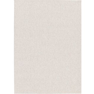 Tapis Salon Tufté Texturé Effet Bouclé Beige 120x170