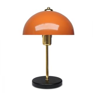 Armance - Lampe De Table Champignon Orange 38cm