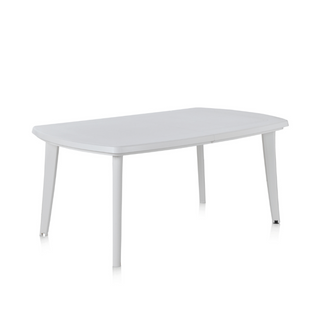 Atlantica - Table Extensible 4 à 8 Places Blanche 170x90x73