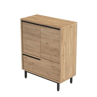 Abio - Meuble à Chaussures à 3 Portes Couleur Noyer