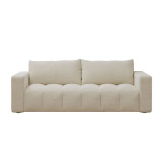 Canterbury - Canapé Convertible 3 Places Avec Coffre En Bouclette Beige