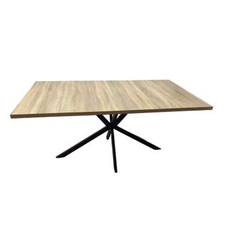 Hinga - Table Extensible 8 Personnes Effet Bois 200cm