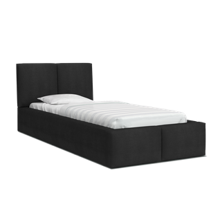 Lit Coffre Tesia 90x200  - Sommier Inclus Noir