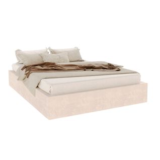 Lit Coffre Orlando 180x200 - Sommier Inclus Crème