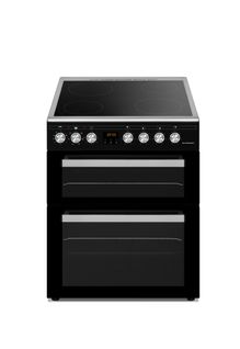 Cuisinière Double Four 4 Feux Vitrocéramique Black Mat - Sccv64do-bm