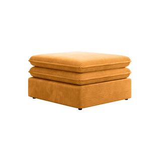 Pouf Velours Côtelé Moutarde Oscar Pouf - Velours Côtelé
