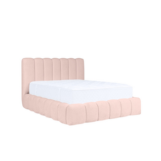 Lit Coffre Tissu Chenille 180 X 200 Garance