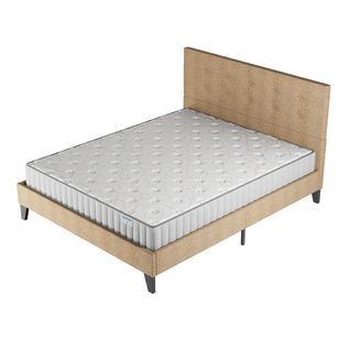 Ensemble 160x200 cm, lit avec tête de lit + matelas mousse Ép.22cm à mémoire de forme