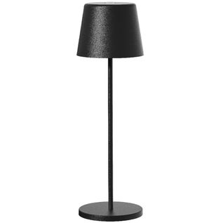 Lampe De Table Sans Fil LED Kelly Black Noir Metal H38cm