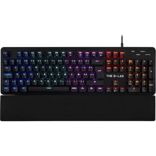 Clavier Gamer - Keyz Carbon E - Mécanique (switch Bleu) - Rainbow - Repose Poignet - Filaire - Noir