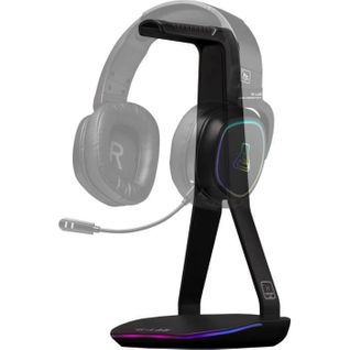 Support Pour Casque/micro-casque - The G-lab - K-stand Hydrogen - 2 Ports USB - Noir