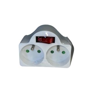 Doublette Biplite 2 Prises Avec Bouton Interrupteur Intégré - 2x16a - 230v