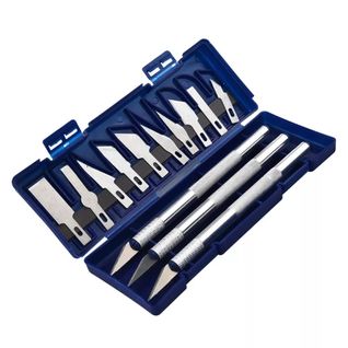 Set De Cutter De Précision Avec 10 Lames Interchangeables Et Boîte De Rangement Pour Loisirs Créatif