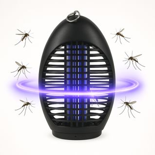 Lampe Anti-moustiques 4 LED Uv Ovale Électrique Et Silencieuse Pour Intérieur Avec Portée De 40 M²