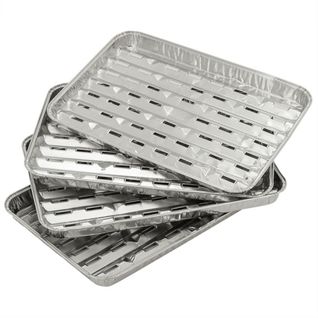 Lot De 12 Barquettes Aluminium 35x22 Cm – Spécial Barbecue