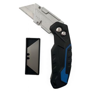 Cutter Pliant Robuste Avec 3 Lames – Poignée Sécurisée – Couleur Aléatoire