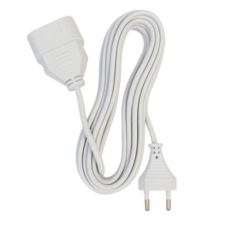 Rallonge Électrique Blanche 5m – 1380w, 220v-240v