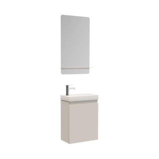 Meuble Lave-mains Lisa + Miroir Tablette
