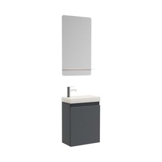 Meuble Lave-mains Lisa + Miroir Tablette