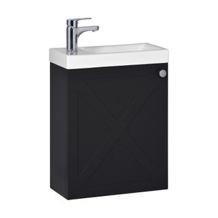 Meuble Lave-mains Ava Noir Carbone