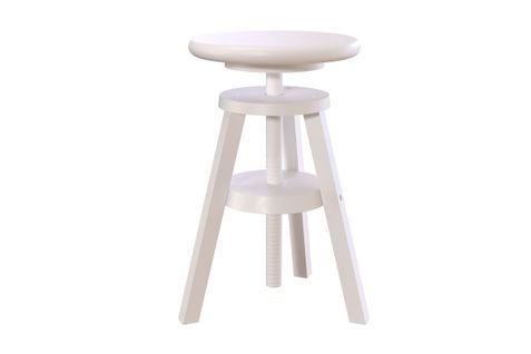 Tabouret Réglable à Vis En Bois