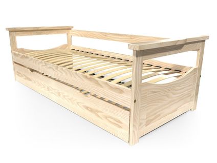 Lit Gigogne 90x190 Topaze Pin Massif