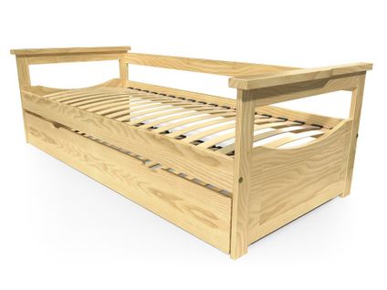 Lit Gigogne 90x190 Topaze Pin Massif