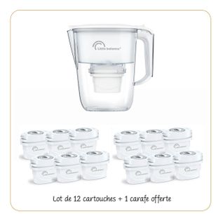 Carafe Filtrante + Lot De 12 Cartouches - 8635