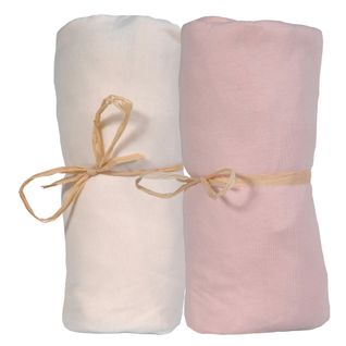 Drap Housse Bébé Jersey Bio (lot De 2) Rose