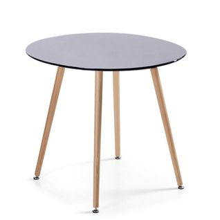 Table à Manger Ronde Scandinave Noire 100cm - Alta