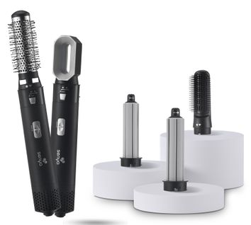 Brosse Soufflante 5 En 1 Air Styler et Sèche-cheveux : Lissage, Séchage, Boucle, Brushing 1000w