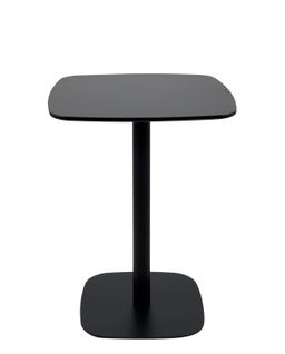 Table Bistrot Cuisine Hauteur 75cm Plateau 60x60cm, 1-2 Personnes Pied Métal Sila (noir)