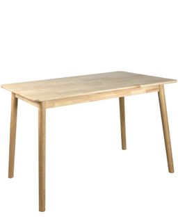 Table Cuisine Rectangulaire Bois Massif Verni 120x75cm 2 à 4 Personnes Nita (bois Clair)