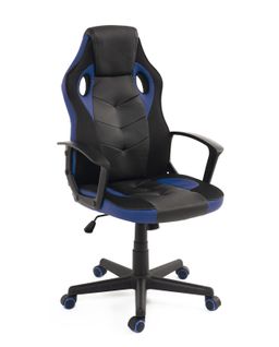 Chaise Gaming Sena, Style Racing, Dossier Inclinable, Pivotant (noir Bleu)