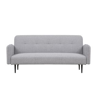 Berne - Canapé Convertible 3 Places En Tissu Gris