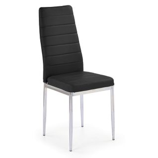 Chaise En Simili Cuir Noir Zano