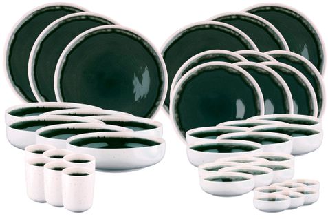 Lot De 42 Set Complet En Grès Gris D