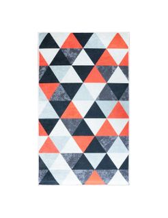 Tapis De Salon Triangle Rouge - 120x180cm