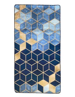 Tapis De Salon Luxe 200x290 Bleu