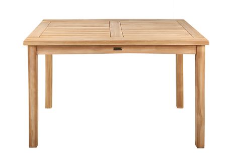 Salento - Table Rectangulaire D'extérieur En Bois De Teck – Couleur Naturelle – 70 X 110 Cm - 4