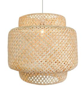 Suspension Nature En Bambou Tressé Delos 40cm