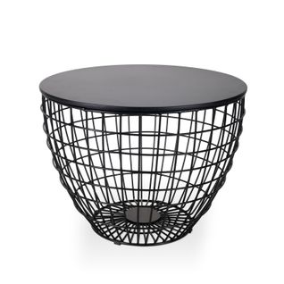 Table Basse Ema En Métal Noir Ø60cm