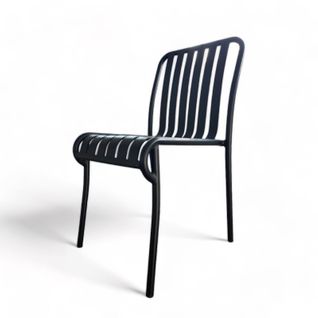 Chaise Noire De Jardin En Aluminium Lou