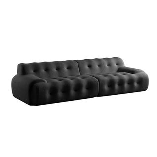 Canapé Compressé En Tissu - Gris Cendre