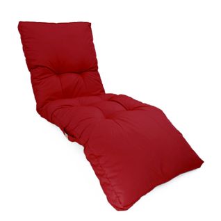 Coussin Pour Bain De Soleil En Polyester 185 X55cm Rouge