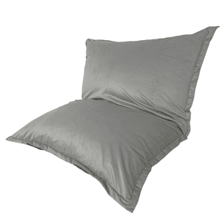 Pouf Intérieur XXL - Housse Velours - 190x155cm  - Gris